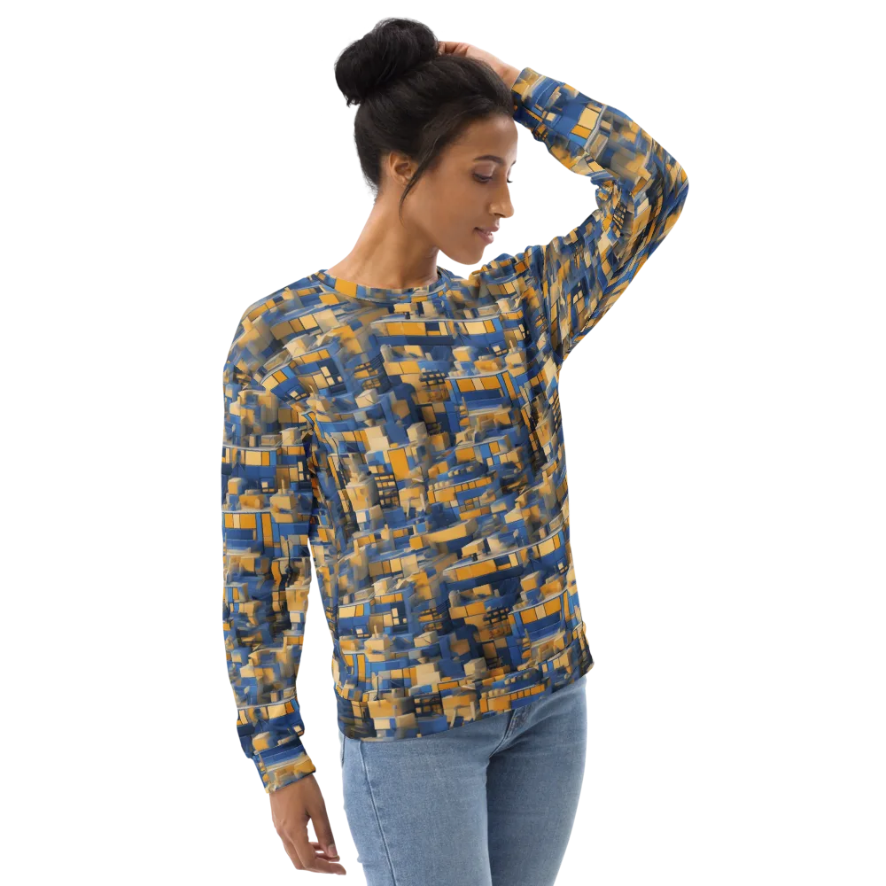 Cobalt Solarium on Sweatshirt — Right Front