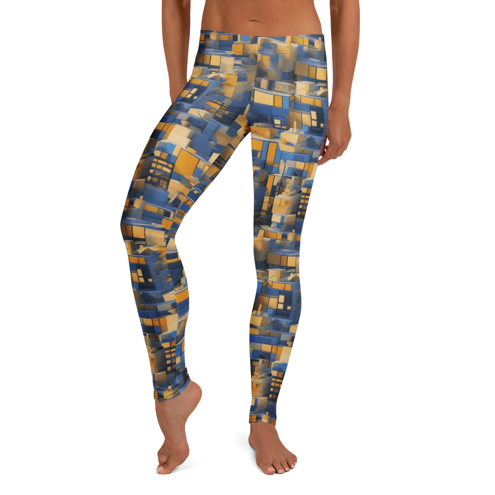 Cobalt Solarium on Leggings — Front
