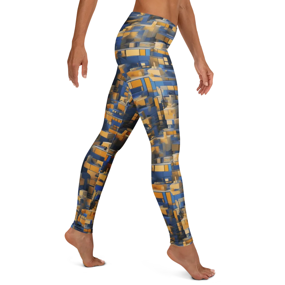 Cobalt Solarium on Leggings — Right