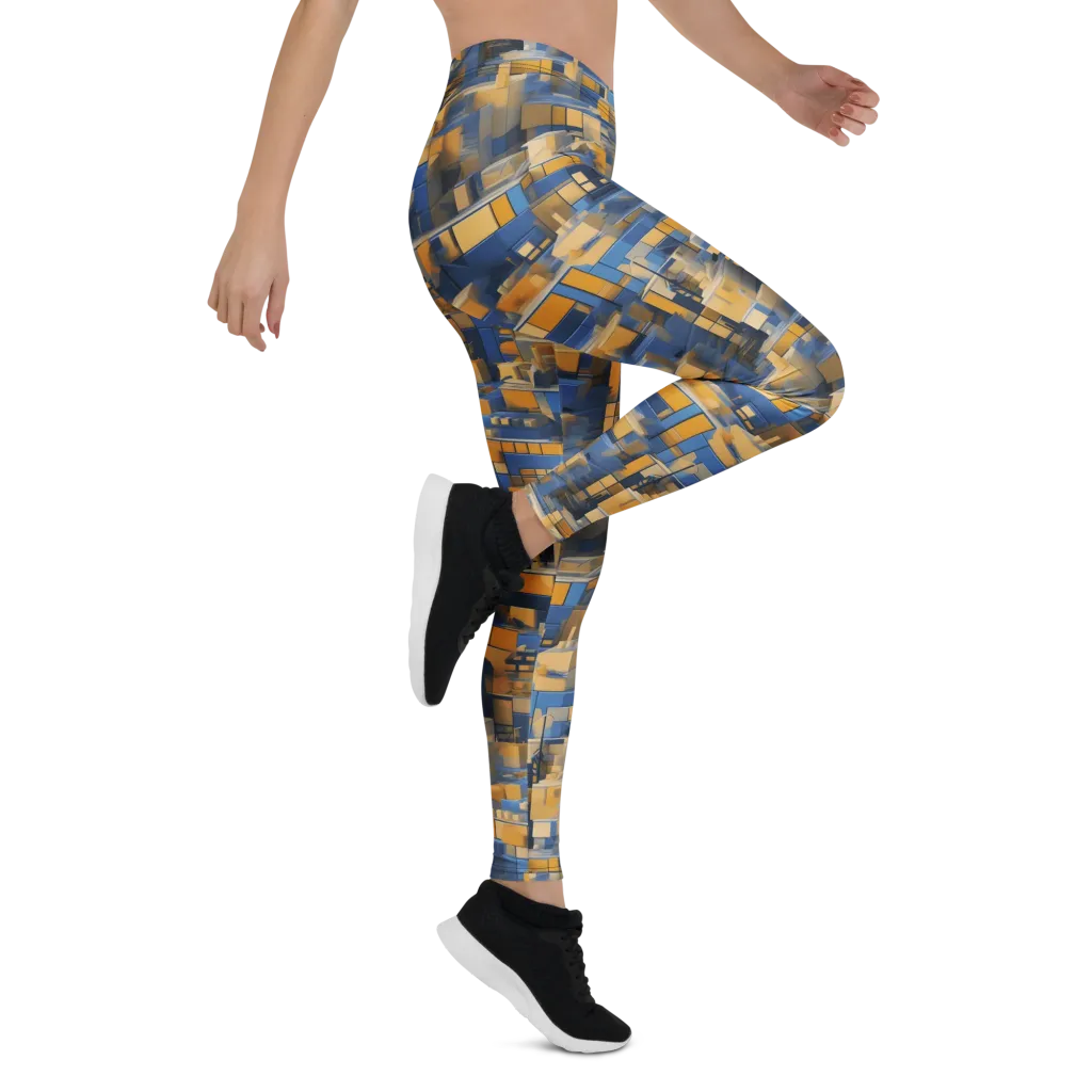 Cobalt Solarium on Leggings — Right