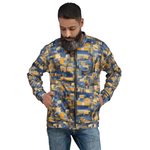 Cobalt Solarium on a Bomber Jacket