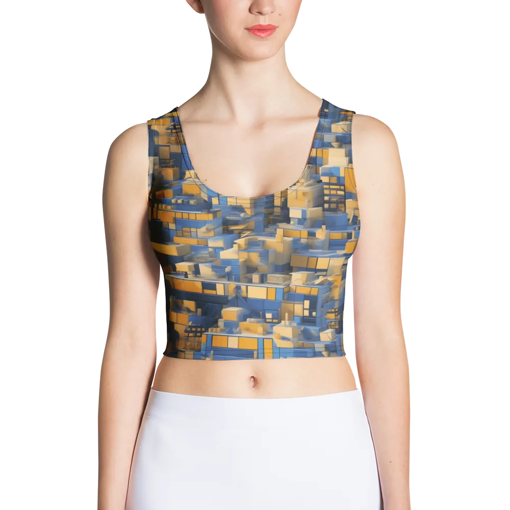 Cobalt Solarium on Crop Top — Front