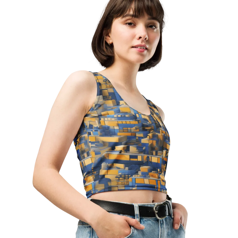 Cobalt Solarium on Crop Top — Right Front