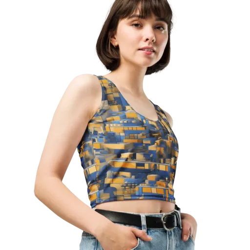 Cobalt Solarium on a Crop Top