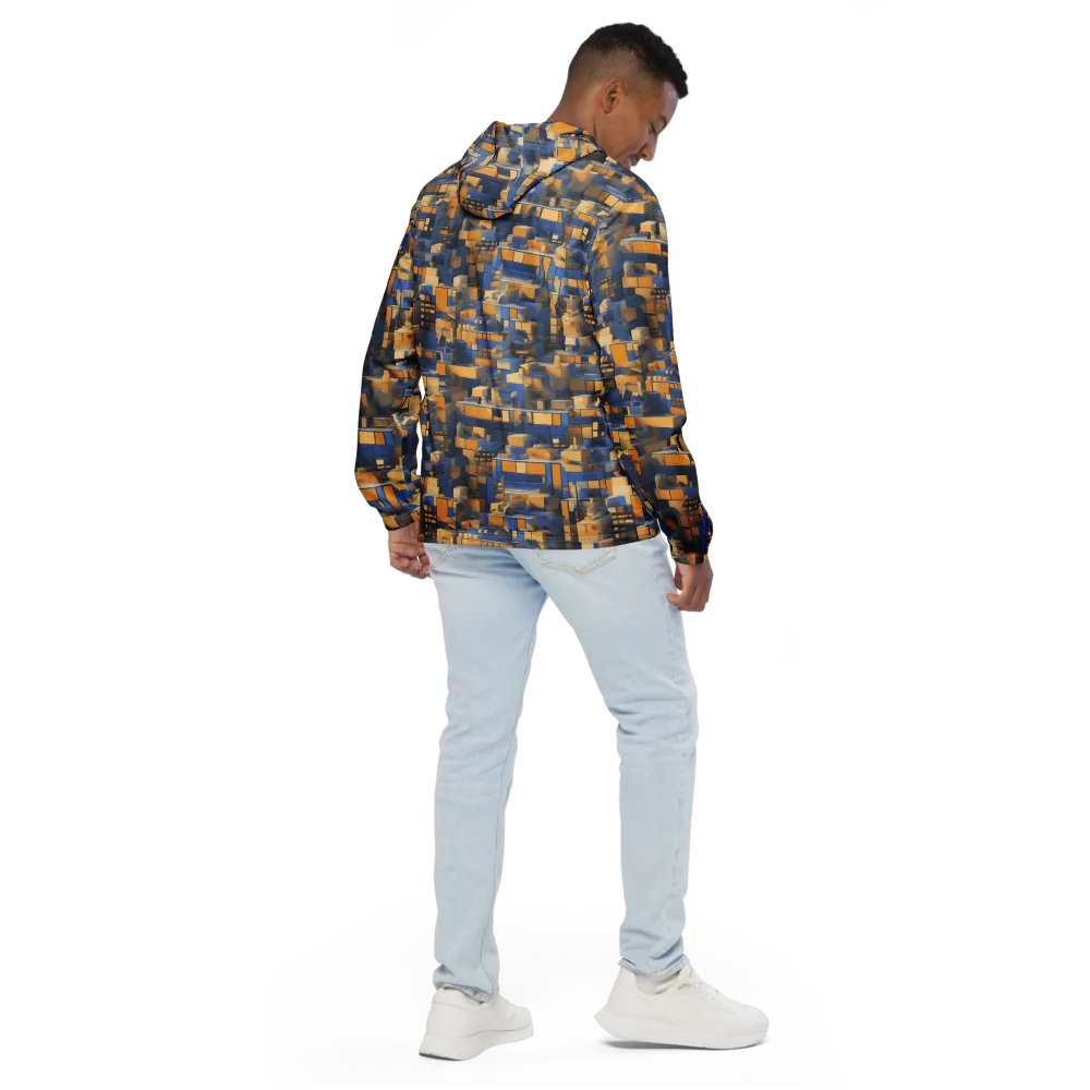Cobalt Solarium on Men's Windbreaker — Back