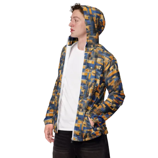 Cobalt Solarium on a Men's Windbreaker