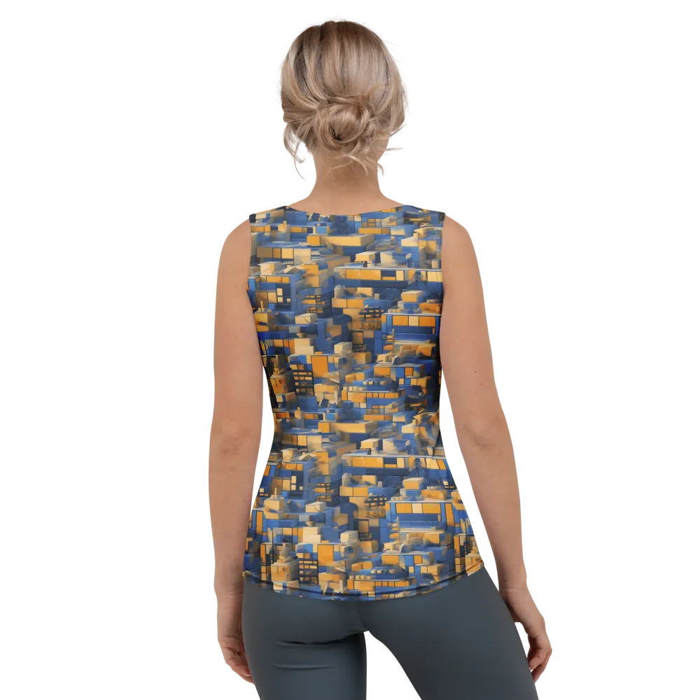Cobalt Solarium on Women's Tank Top — Back