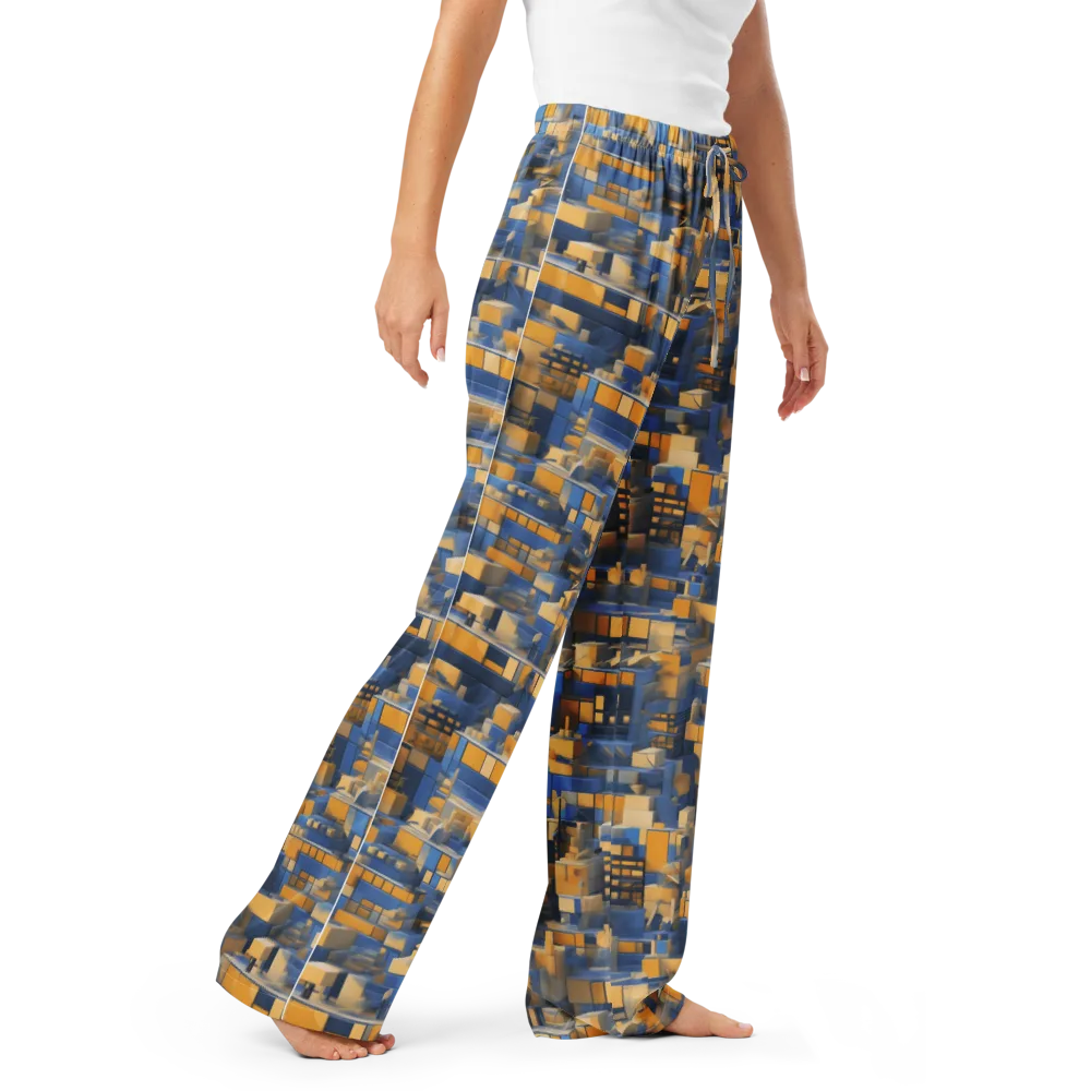 Cobalt Solarium on Women's Pajama Pants — Right Front