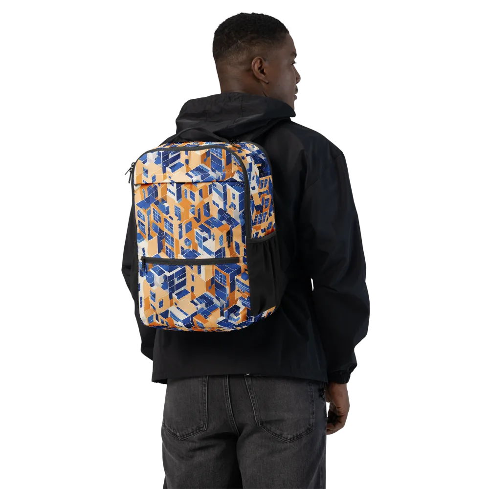 Azure Blocks on Utility Backpack — Back