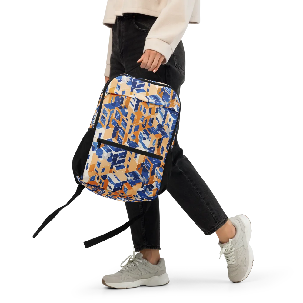 Azure Blocks on Utility Backpack — Front