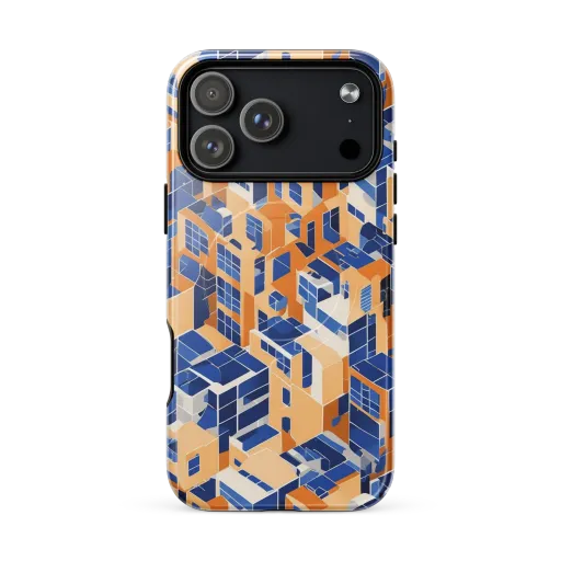 Azure Blocks on a MagSafe Tough Case for iPhone®