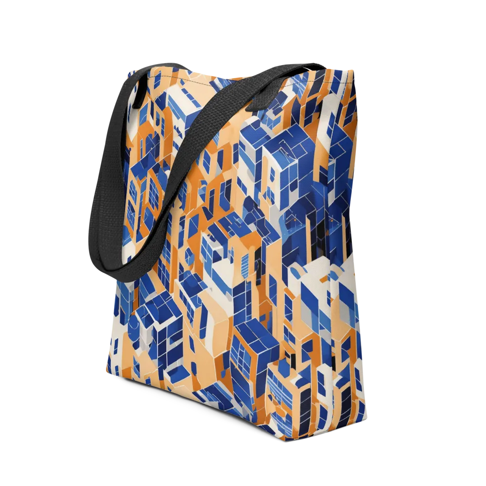 Azure Blocks on Tote Bag — Front