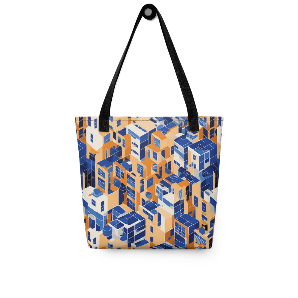 Azure Blocks on Tote Bag — Front