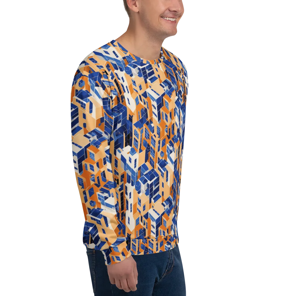 Azure Blocks on Sweatshirt — Right Front