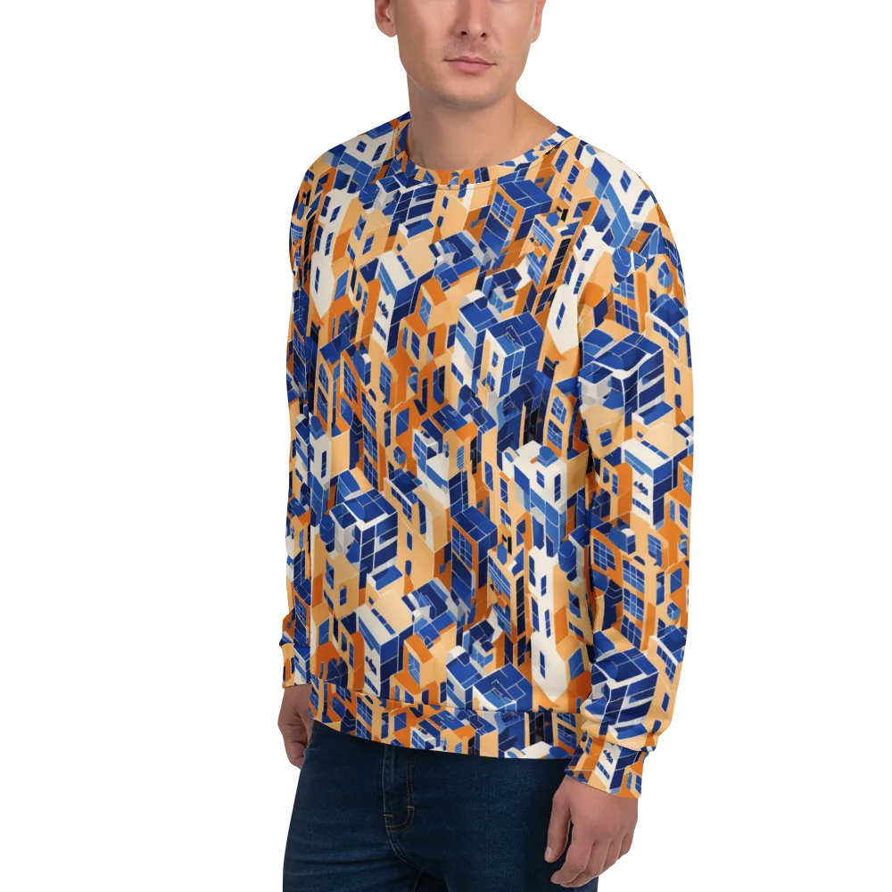 Azure Blocks on Sweatshirt — Left Front