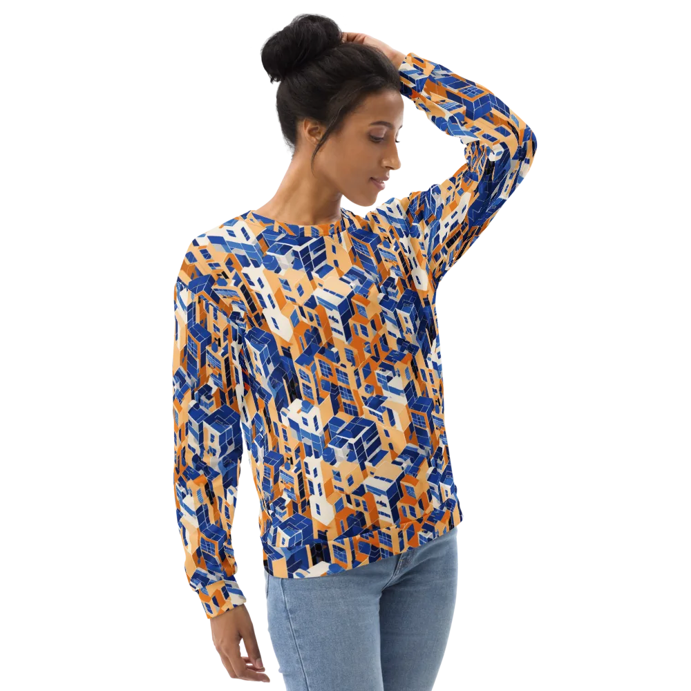 Azure Blocks on Sweatshirt — Right Front