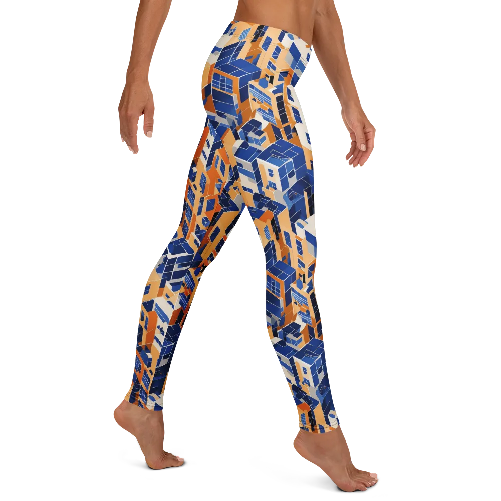 Azure Blocks on Leggings — Right