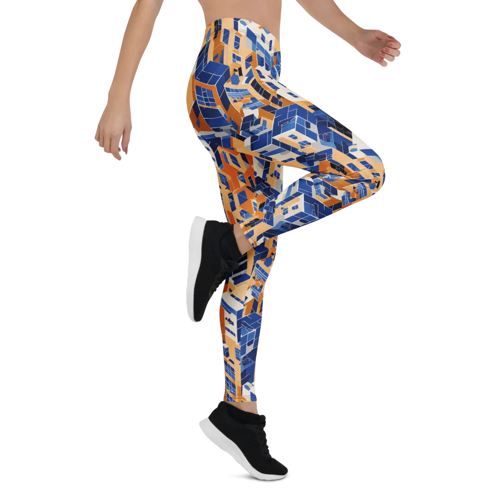 Azure Blocks on Leggings — Right