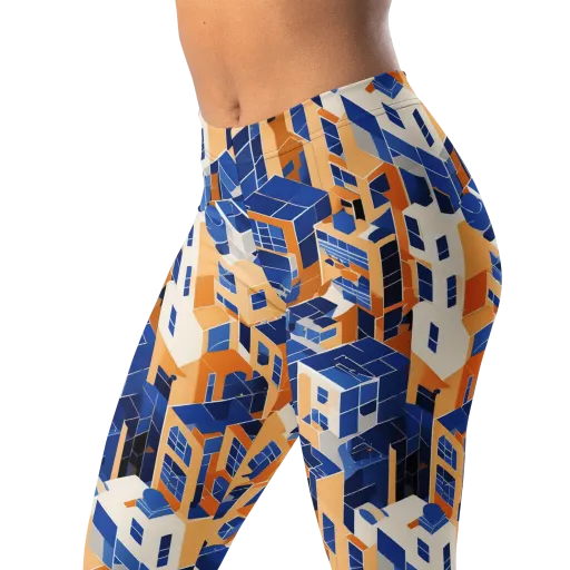 Azure Blocks on a Leggings