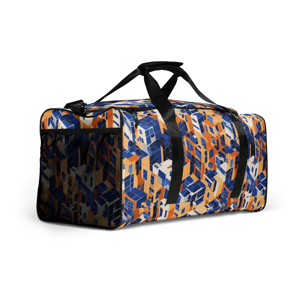 Azure Blocks on Duffle Bag — Right Front