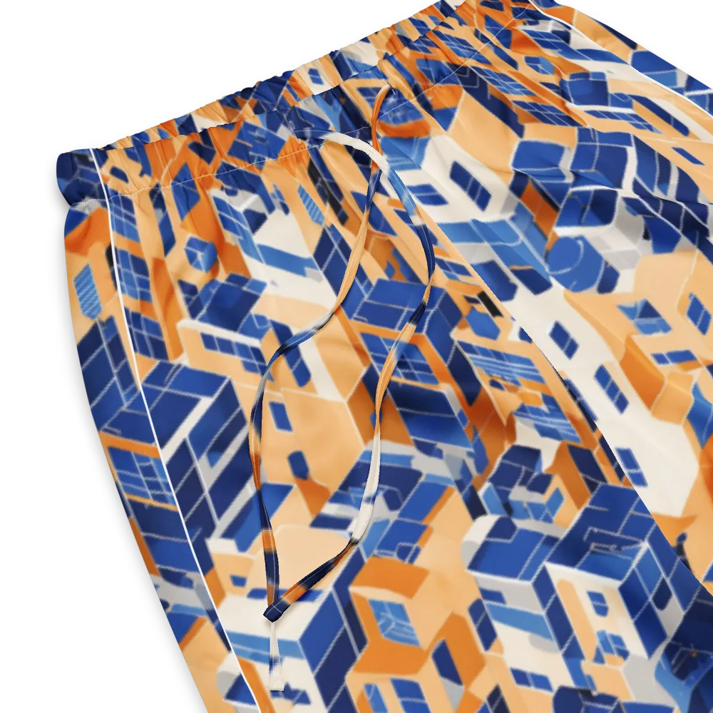 Azure Blocks on Women's Pajama Pants — Product details