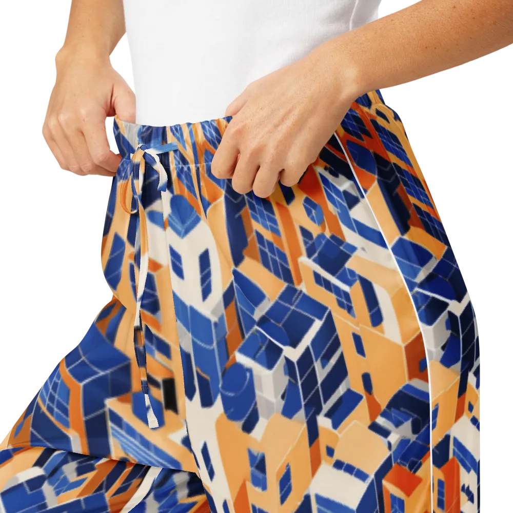 Azure Blocks on Women's Pajama Pants — Product details