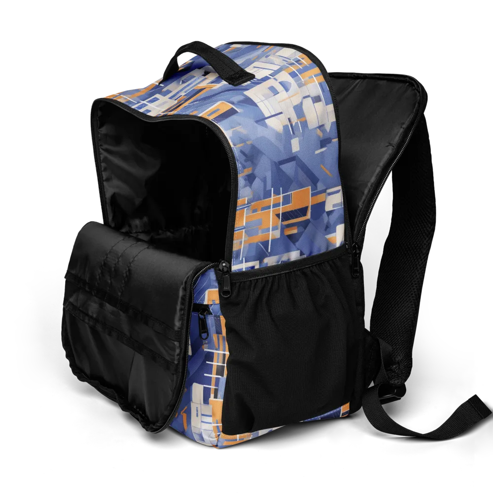 Azure Gridscape on Utility Backpack — Product details 2