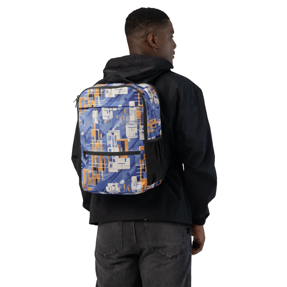 Azure Gridscape on Utility Backpack — Back