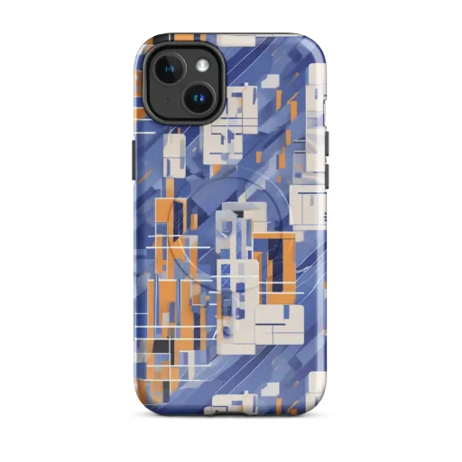 Azure Gridscape on a MagSafe Tough Case for iPhone®