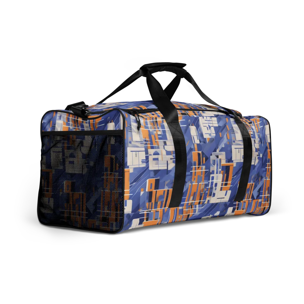 Azure Gridscape on Duffle Bag — Right Front