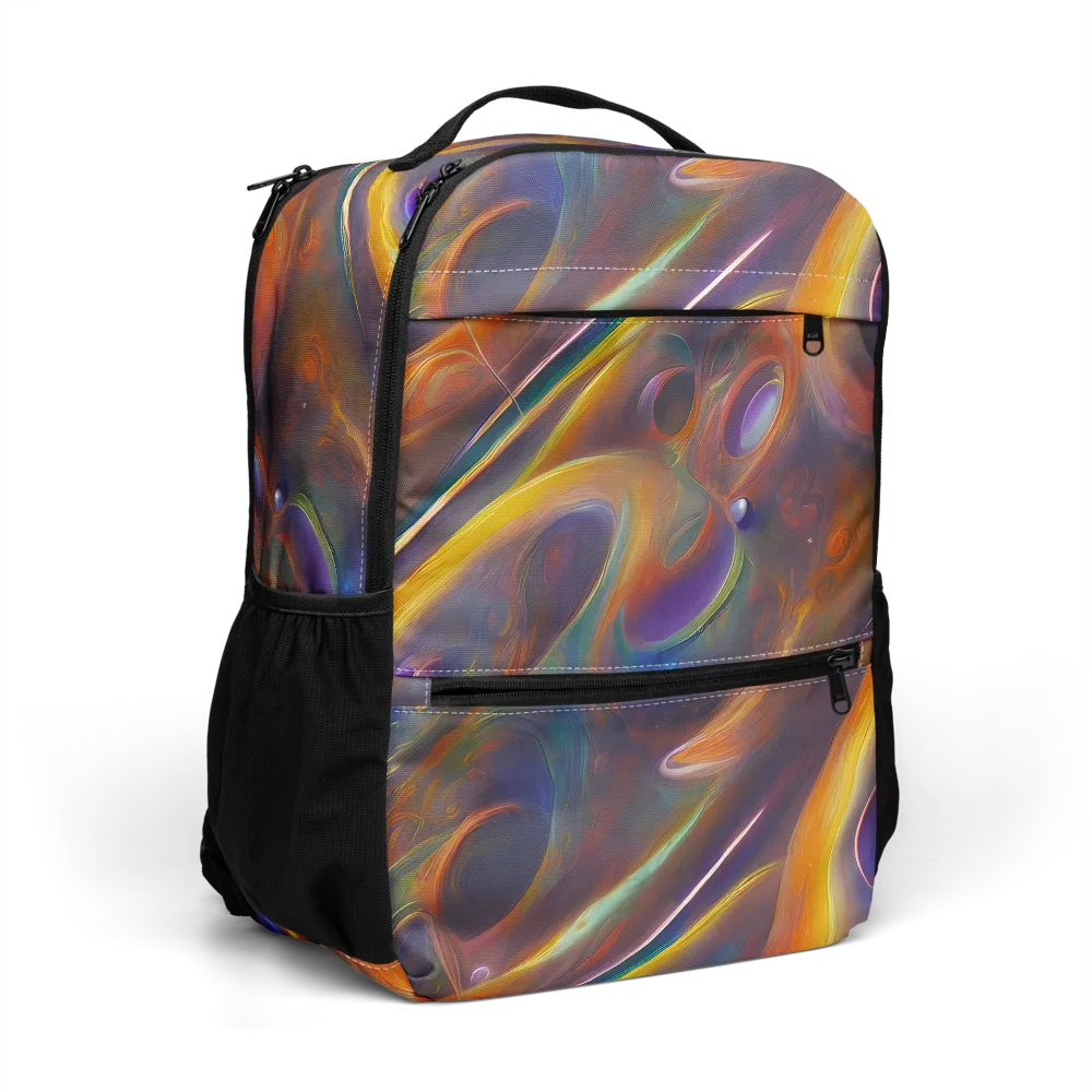Pre-Raphaelite Ripple on Utility Backpack — Right Front