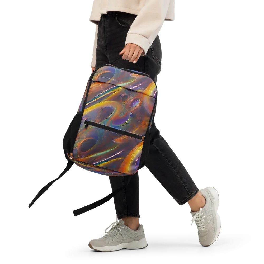 Pre-Raphaelite Ripple on Utility Backpack — Front