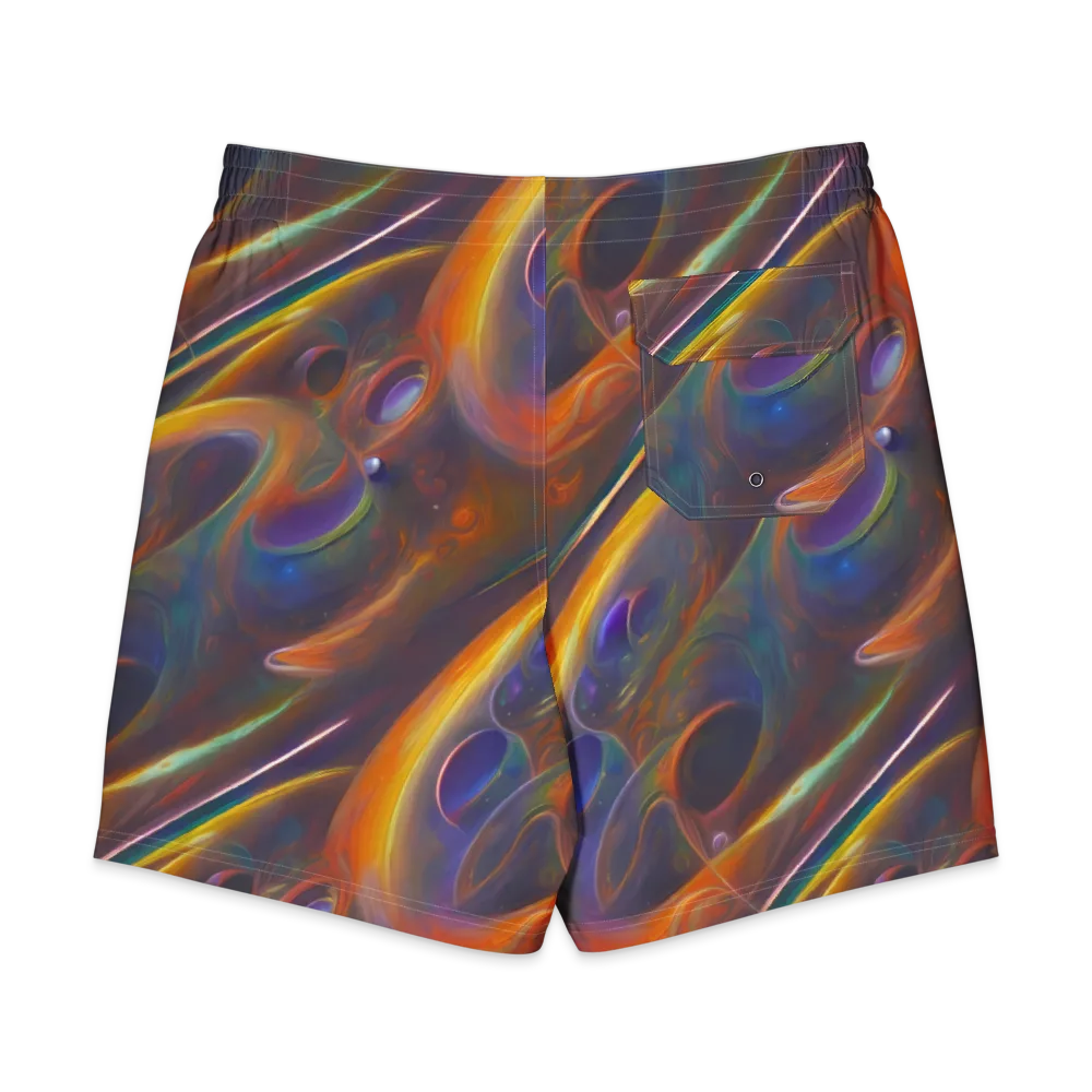 Pre-Raphaelite Ripple on Men's Board Shorts — Back