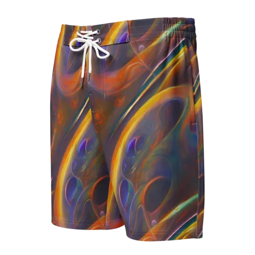 Pre-Raphaelite Ripple on a Men's Board Shorts