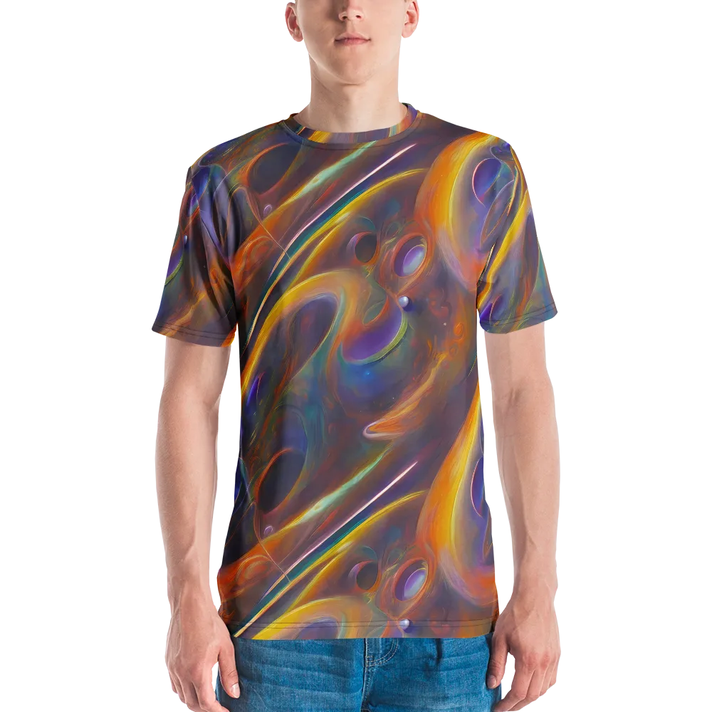 Pre-Raphaelite Ripple on Men's Crew Neck T-Shirt — Front