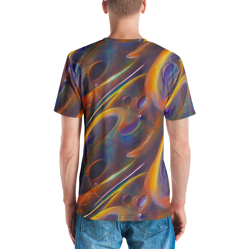 Pre-Raphaelite Ripple on Men's Crew Neck T-Shirt — Back