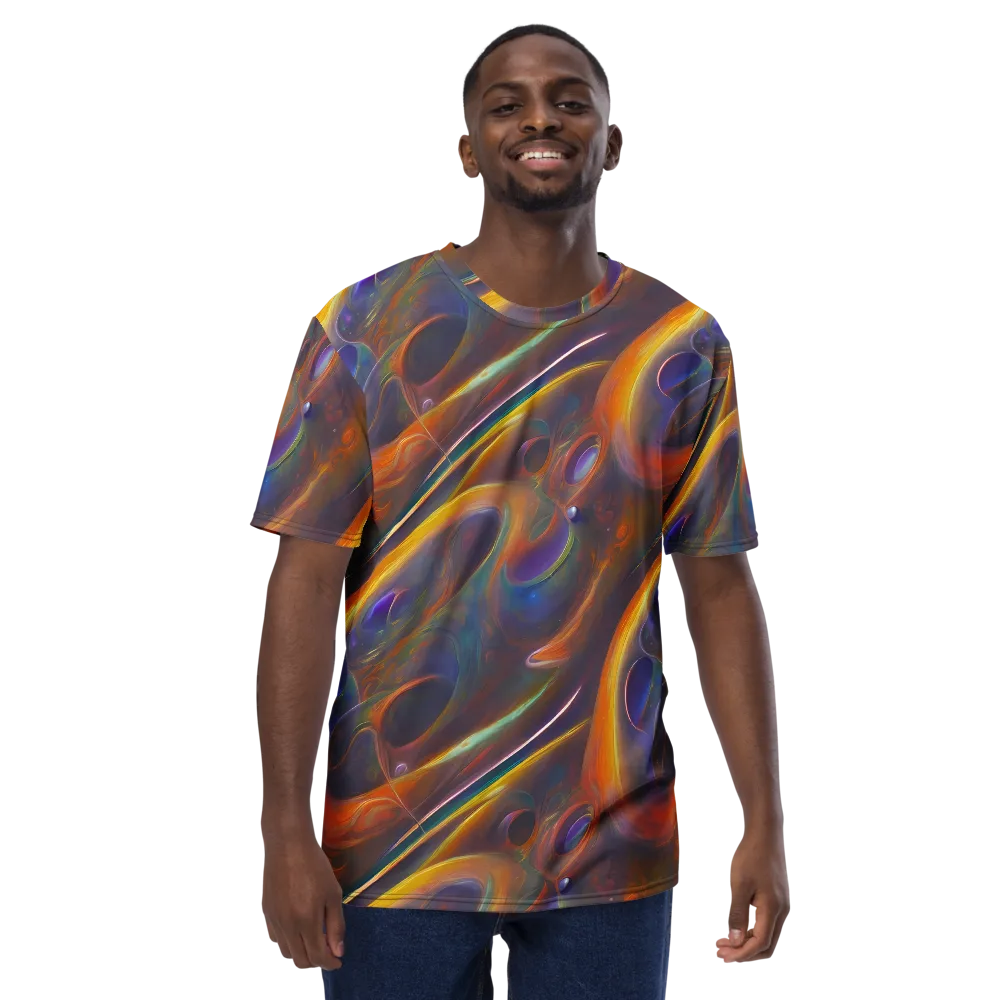 Pre-Raphaelite Ripple on Men's Crew Neck T-Shirt — Front