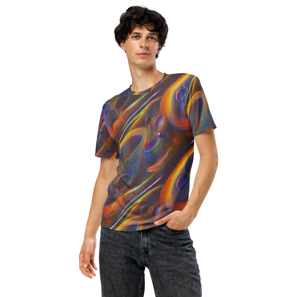 Pre-Raphaelite Ripple on Men's Crew Neck T-Shirt — Front