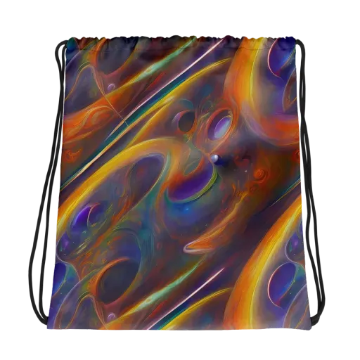 Pre-Raphaelite Ripple on a Drawstring Bag