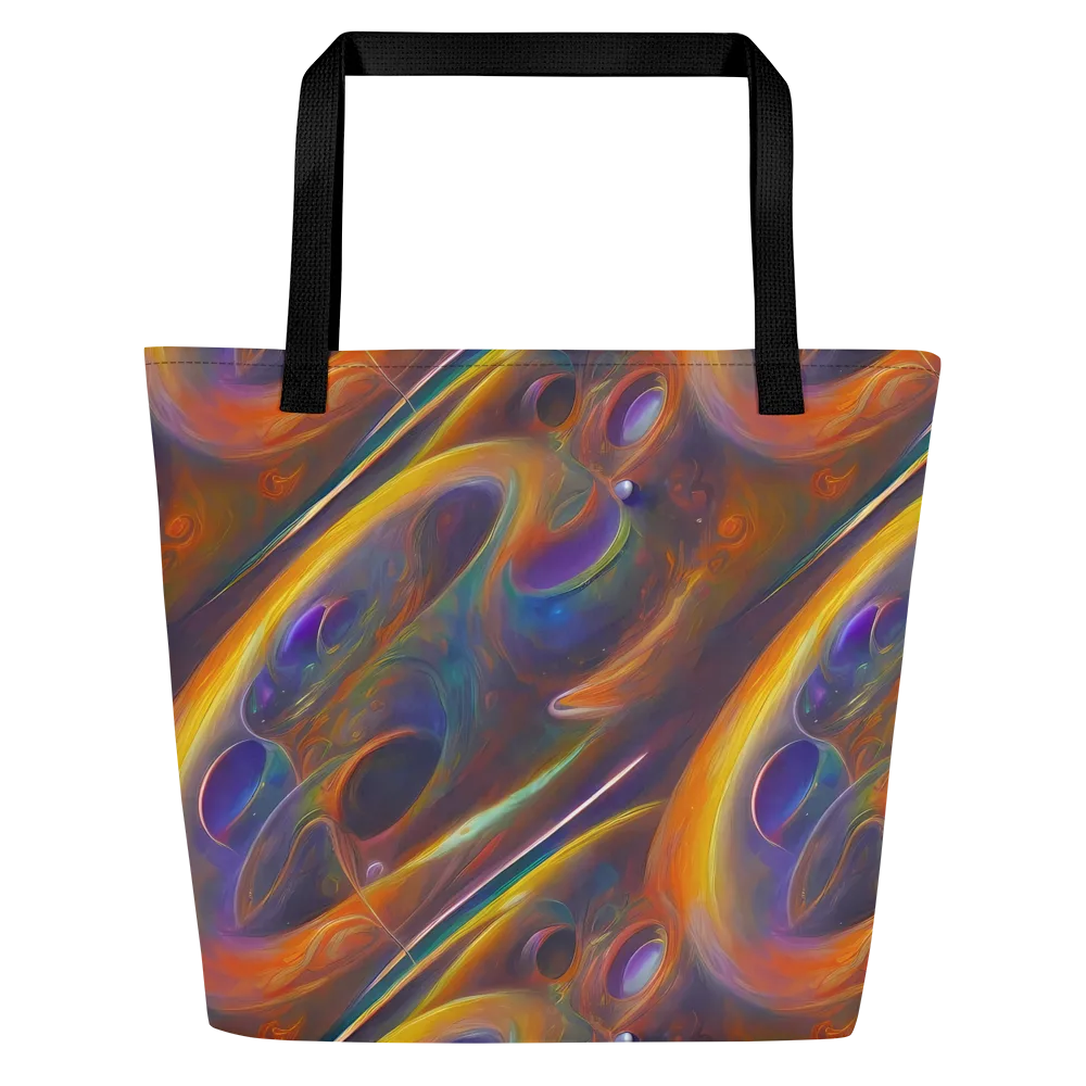 Pre-Raphaelite Ripple on Large Tote Bag W/ Pocket — Front