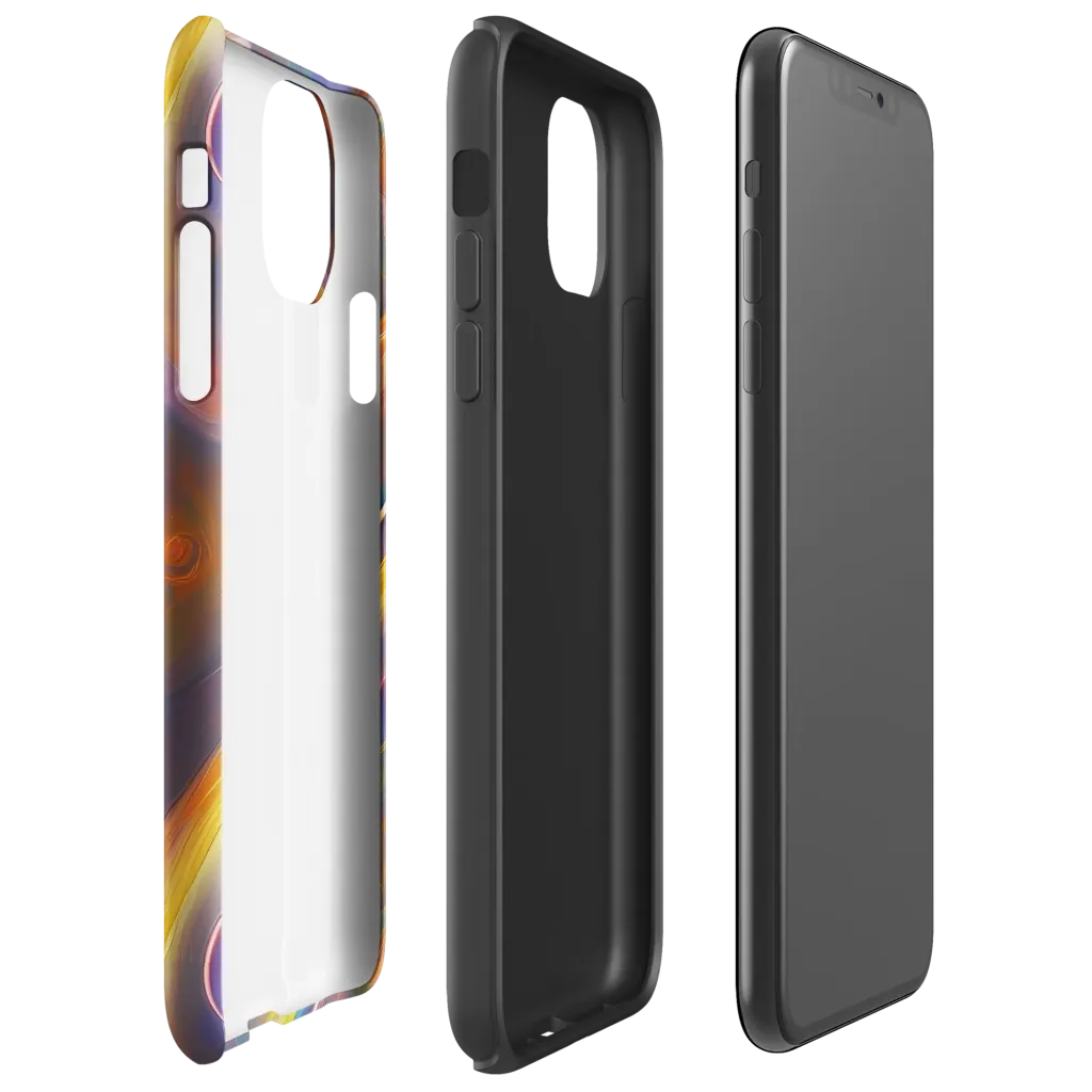 Pre-Raphaelite Ripple on Tough Case for iPhone® — Right