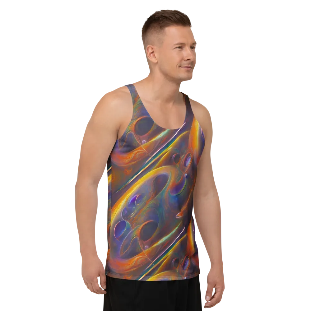 Pre-Raphaelite Ripple on Men's Tank Top — Right Front