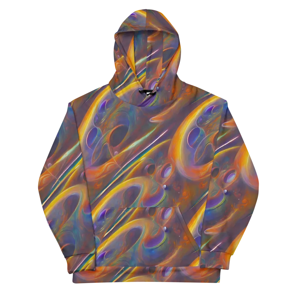 Pre-Raphaelite Ripple on Cotton Hoodie — Front