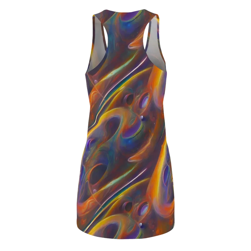 Pre-Raphaelite Ripple on Racerback Dress — Back
