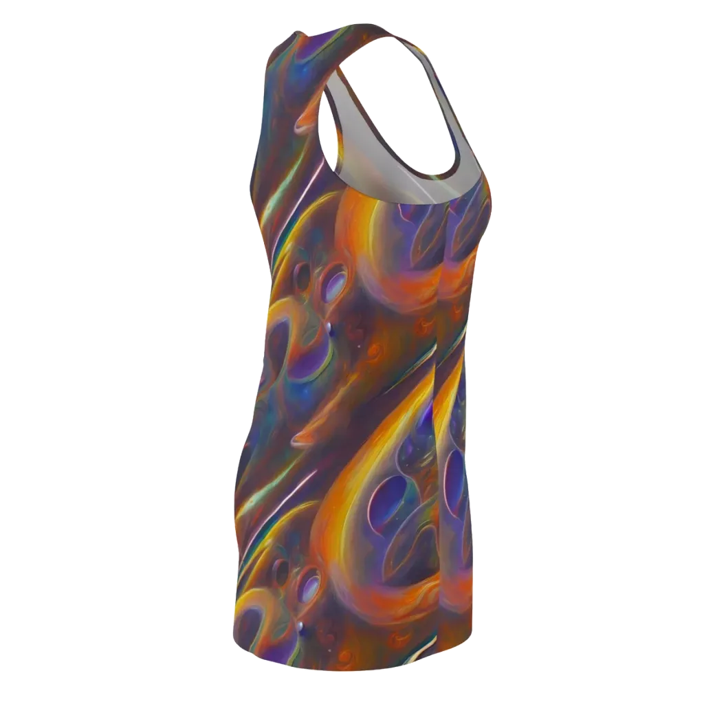 Pre-Raphaelite Ripple on Racerback Dress — Back Side