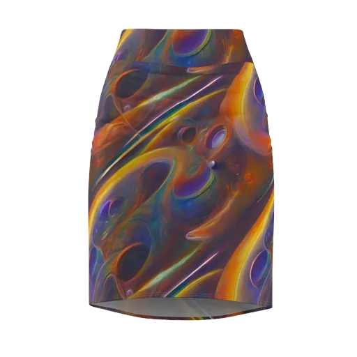 Pre-Raphaelite Ripple on a Pencil Skirt