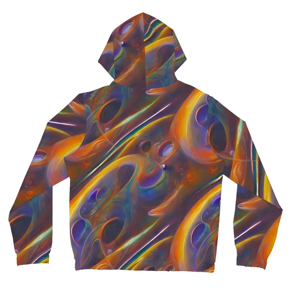 Pre-Raphaelite Ripple on Women's Full-Zip Hoodie — Back