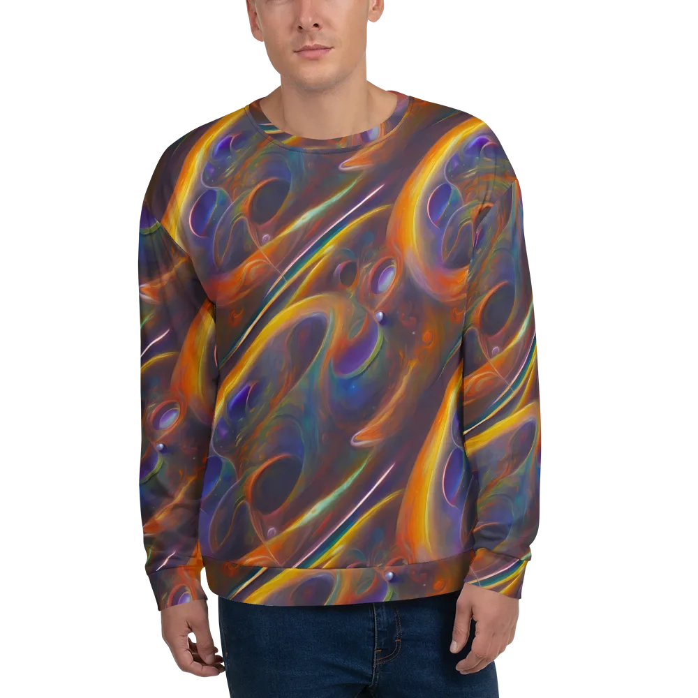 Pre-Raphaelite Ripple on Sweatshirt — Front