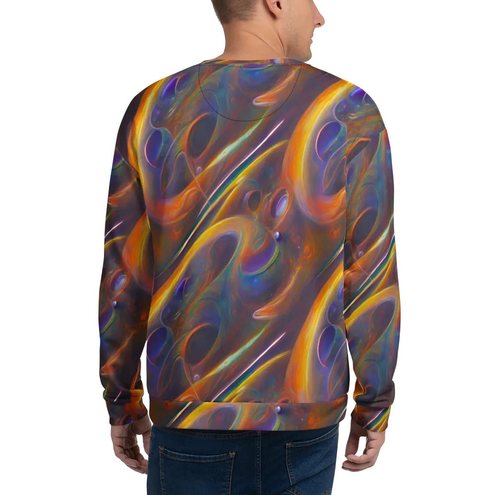 Pre-Raphaelite Ripple on Sweatshirt — Back