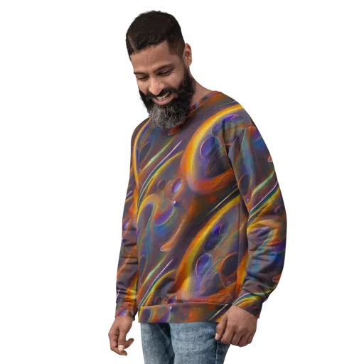 Pre-Raphaelite Ripple on a Sweatshirt